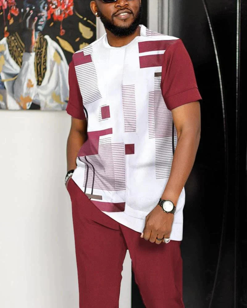 Men's Casual Shirt Walking Suit
