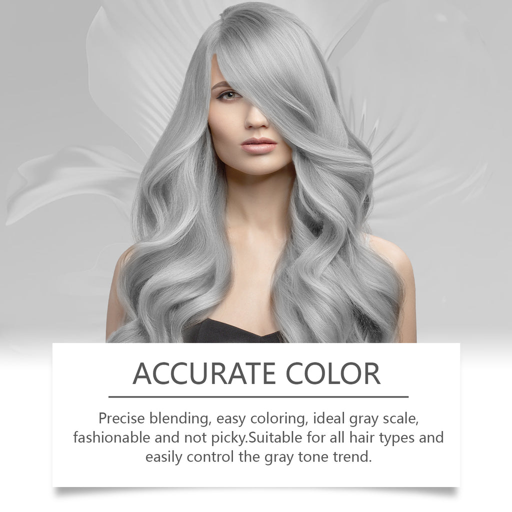 Hoegoa Grey Hair Cream Provides Long-lasting Nourishment And Plant Extracts For Hair Care, Trendy Hair Coloring And Hair Styling Agents