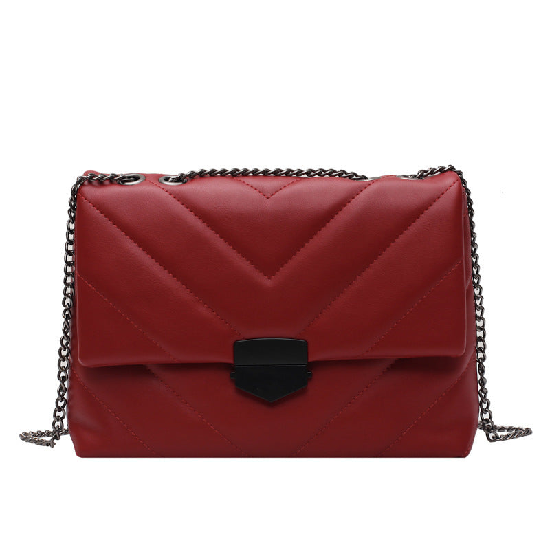 Web Celebrity Texture Casual Shoulder Slung Bag