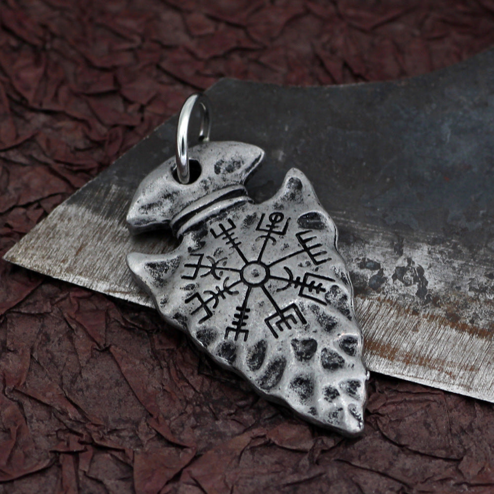 Fashion Simple Alloy Compass Pendant Necklace