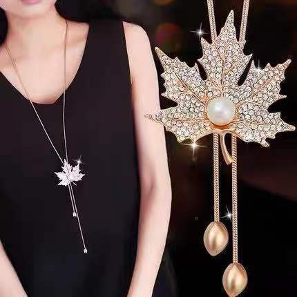 Non-fading Chain Adjustable Long Sweater Necklace Clothes Accessories Pendant