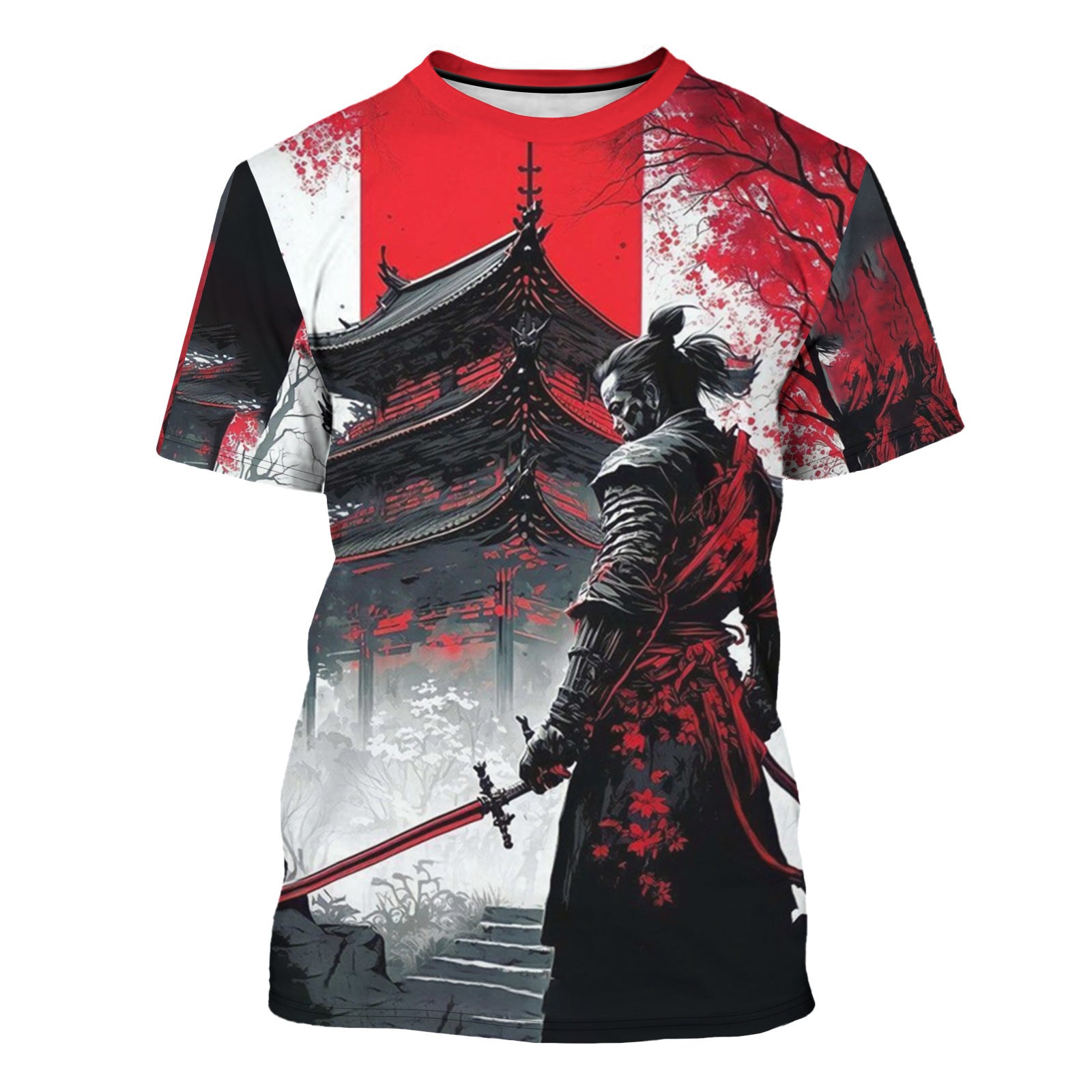 Versatile Men's Casual 3D Printed Short Sleeves