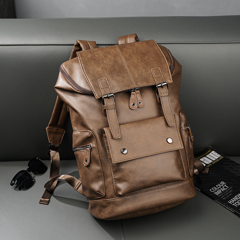 Large Capacity Men's Backpack Korean Casual Retro
