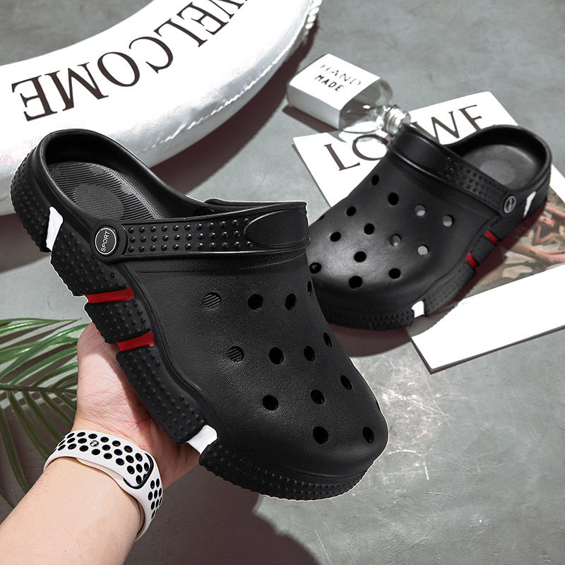 Trendy Non-slip Soft Bottom Hollow-out Closed Toe Sandals
