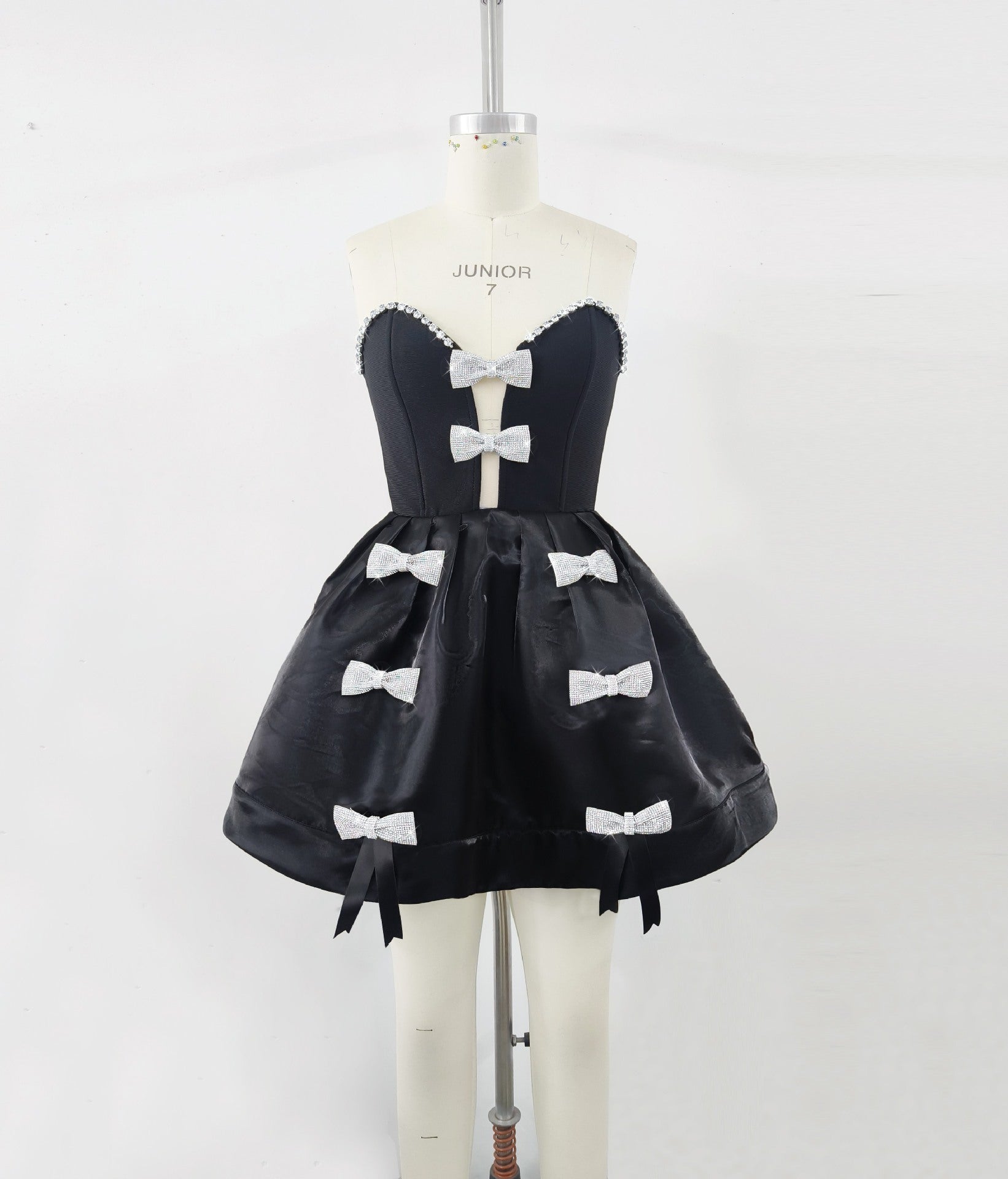 Bowknot Diamond Birthday Party Formal Dress Party Bandage One-piece Dress