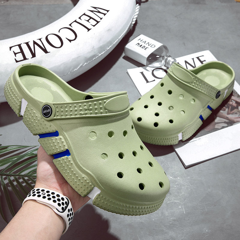 Trendy Non-slip Soft Bottom Hollow-out Closed Toe Sandals