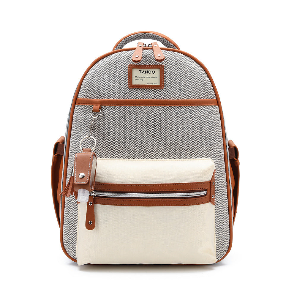 Canvas Mommy Bag Shoulders With Leather Mother
