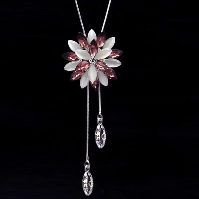 Non-fading Chain Adjustable Long Sweater Necklace Clothes Accessories Pendant